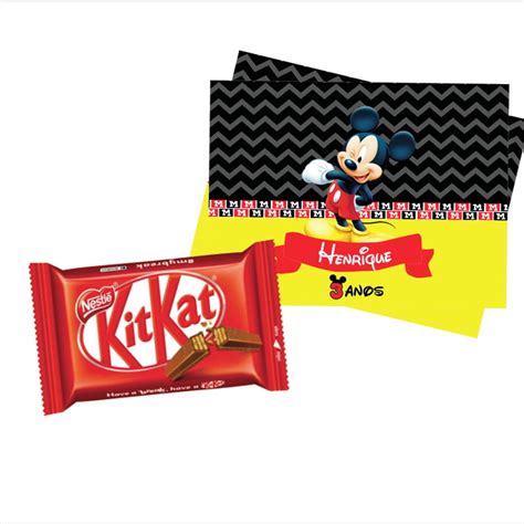 R Tulo Kit Kat Mickey Mouse Elo Produtos Especiais