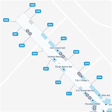 Pittsburgh Airport Map: Guide to PIT's Terminals - iFLY