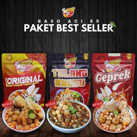 Paket Best Seller Baso Aci Original Geprek Tulang Rangu