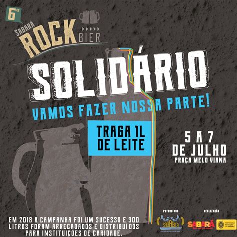 Campanha Solid Ria Vi Sabar Rock Bier Prefeitura De Sabar