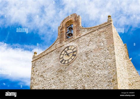 ancient medieval clock tower Stock Photo - Alamy