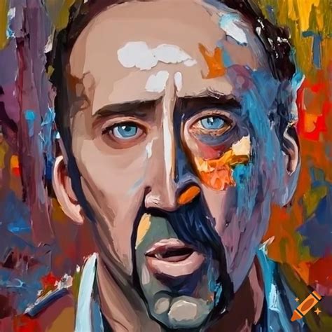 Nic Cage Painting From Faceoff On Craiyon