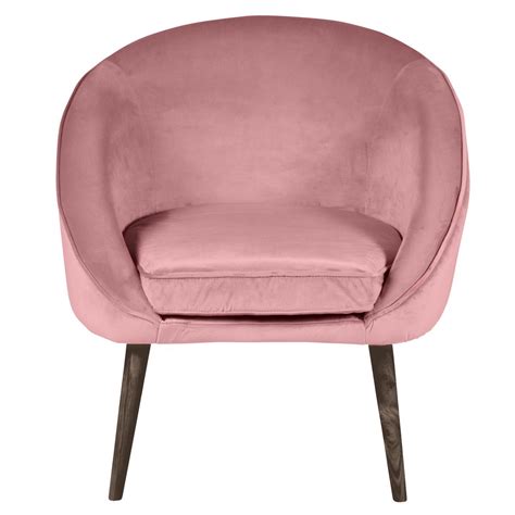 Zago Fauteuil Velours Rose