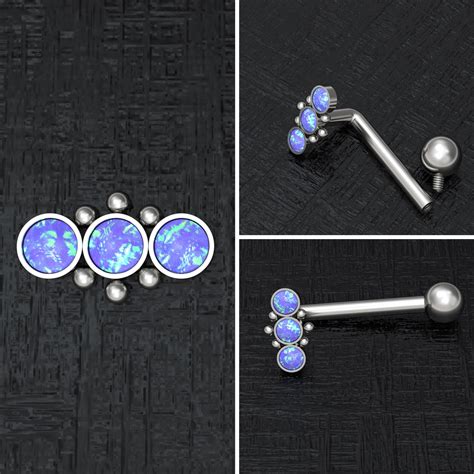 Titanium Vch Piercing Jewelry Opal Clitoral Piercing Vch Etsy