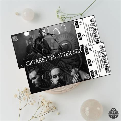 Printable Cigarettes After Sex Ticket 2024 Tour Personalized Music