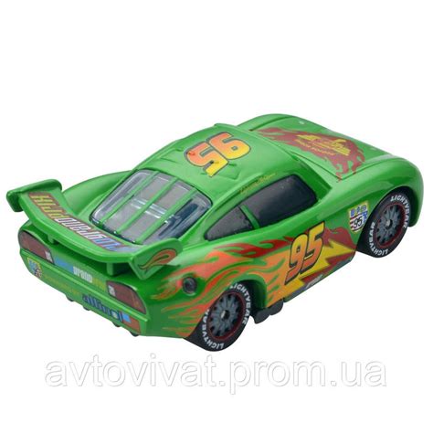 Машинка Молния Маквин 2.0 Green из мультика Тачки пиксар мф Cars Pixar ...