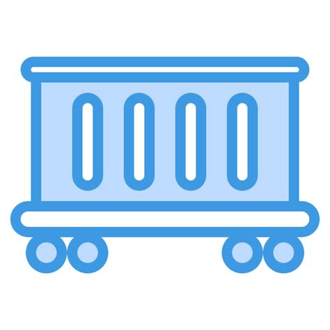 Icono De Tren De Carga Generic Blue