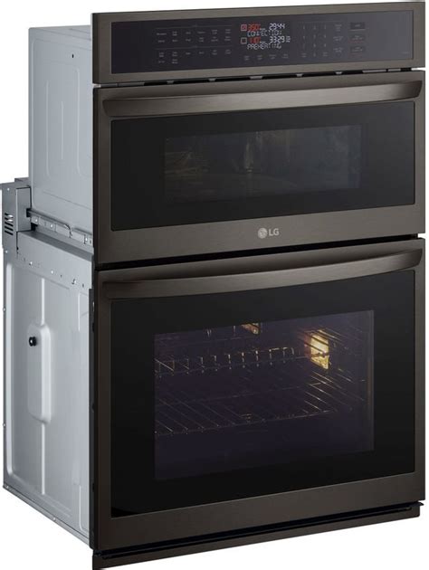 LG 30” PrintProof® Black Stainless Steel Electric Built In Oven ...