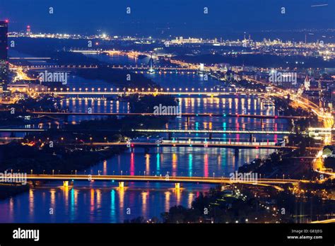 Bridges on Danube River Stock Photo - Alamy