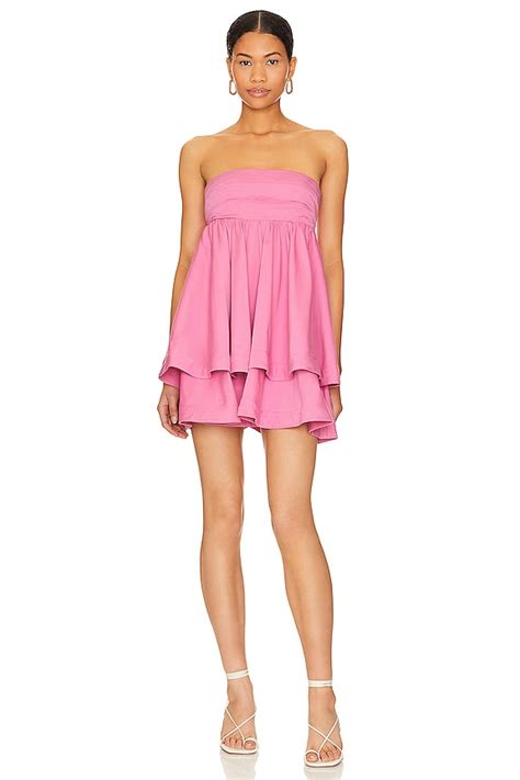 Camila Coelho Penelope Mini Dress In Hot Pink REVOLVE