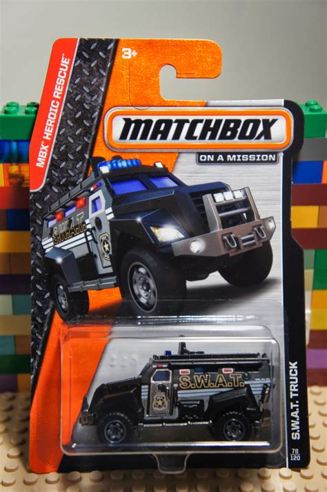 Matchbox Mattel Mbx Black Swat Truck Diecast Emergency Police Vehicle 78 Ebay