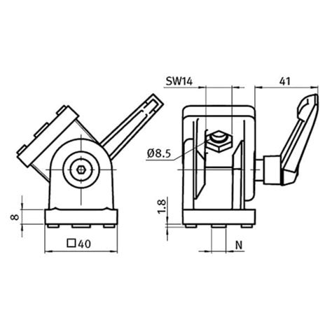 Pivot Joint With Locking Lever Connectors A A Systems