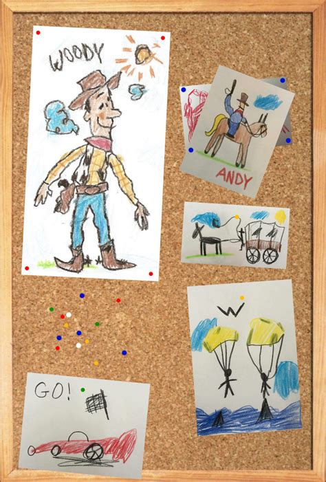 Toy Story 1 Andy's Cowboy Bulletin Board by TrustaMann on DeviantArt