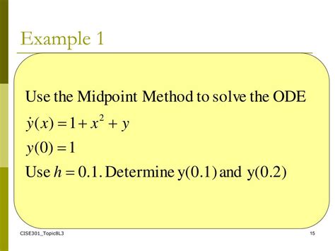 Ppt Se Numerical Methods Topic Ordinary Differential Equations