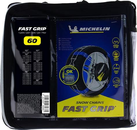 MICHELIN Fast Grip Chaines à neige frontales N60 Amazon fr Auto et Moto