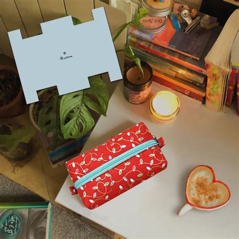 diy box pouch sewing template  tutorial