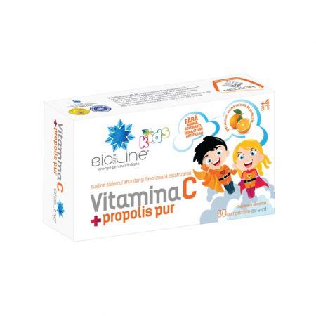 Vitamina C Cu Propolis Pentru Copii Comprimate Helcor Farmacia