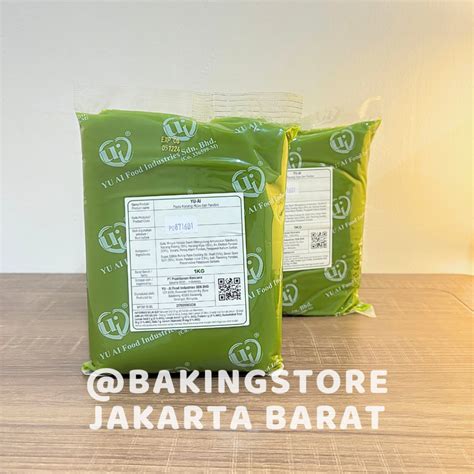 Jual Yu Ai Pandan Mung Bean Paste Pasta Pandan Kacang Hijau Kg