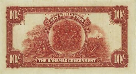 Billete 10 Shillings George V Bahamas Foronum