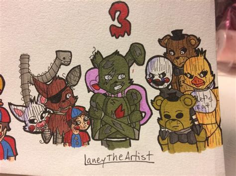 All Fnaf 3 Characters | Five Nights At Freddy's Amino