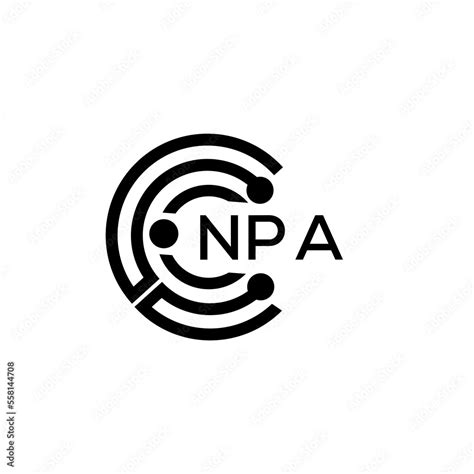 NPA letter logo design.NPA creative initials monogram vector letter ...