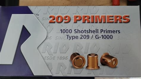 Rio 209 Shotshell Primers Youtube