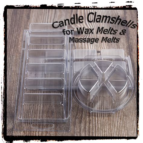 Round 6 Cavity Pie Shaped Wax Melt Clamshell Mold Voyageur Soap And Candle