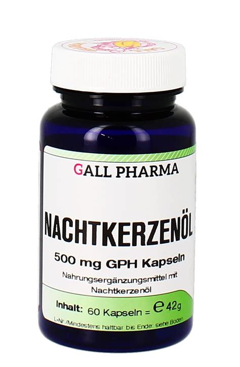 Nachtkerzen L Mg Gph Kapseln Hecht Pharma Gmbh