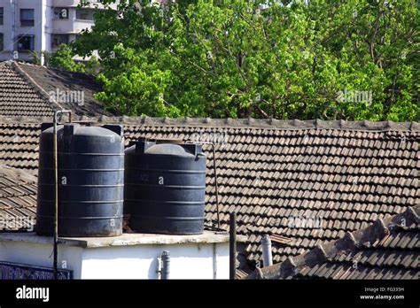 Rooftop Water Tanks From Above