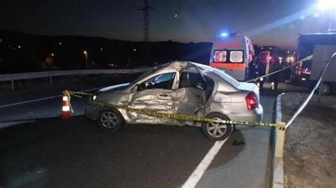 Yozgat ta feci kaza İki otomobilin çarpışması sonucu bir ölü iki