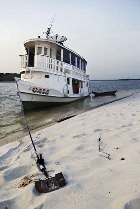 Amazon River Boat Beach Amazon Basin Editorial Stock Photo - Stock ...