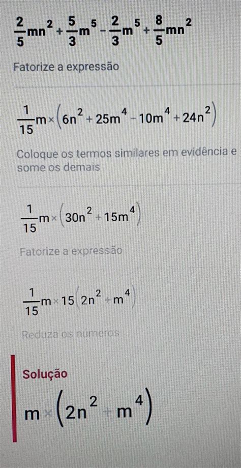 Reduza As Seguintes Express Es A Sua Forma Mais Simples Librain