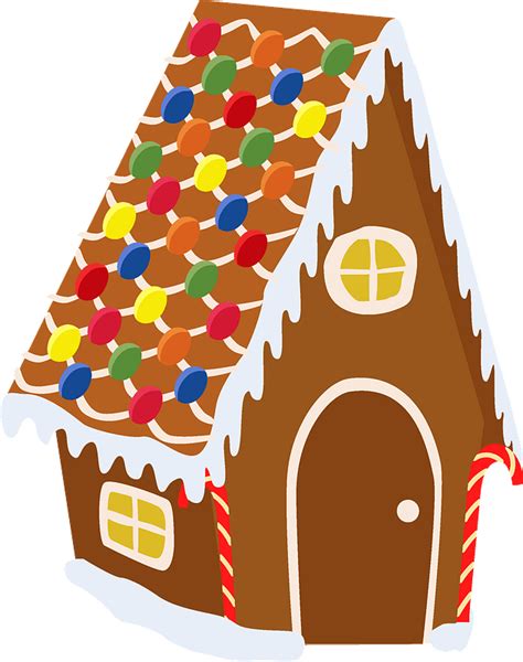 Lebkuchenhaus Kostenlose Vektor Clipart Bilder Auf Creazilla