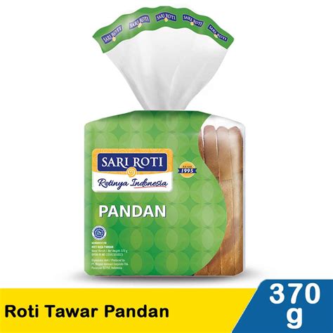 Sari Roti Roti Tawar Pandan Pck Klikindomaret