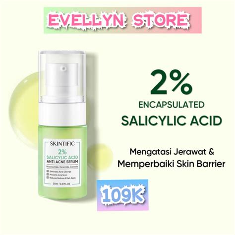 Jual Skintific 2 Salicylic Acid Anti Acne Serum 20ml Shopee Indonesia