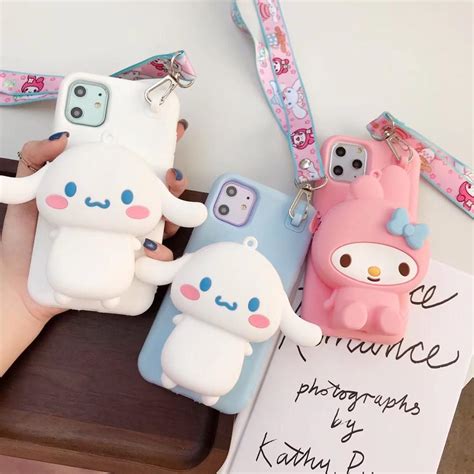 My Melody Cat D Lanyard Soft Silicon Phone Case Kawaii Store