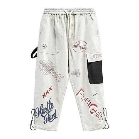 Hip Hop Graffiti Functional Cargo Pants Helloice Apparel