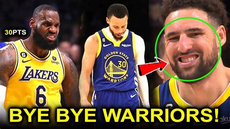 Iyak Ang Warriors Bye Bye Curry Pinauwi Na Nila Lebron James Lakers