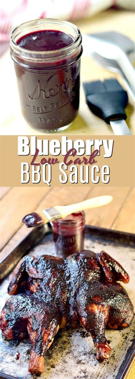 Low Carb Blueberry Bbq Sauce Recipe Bobbis Kozy Kitchen Blueberry