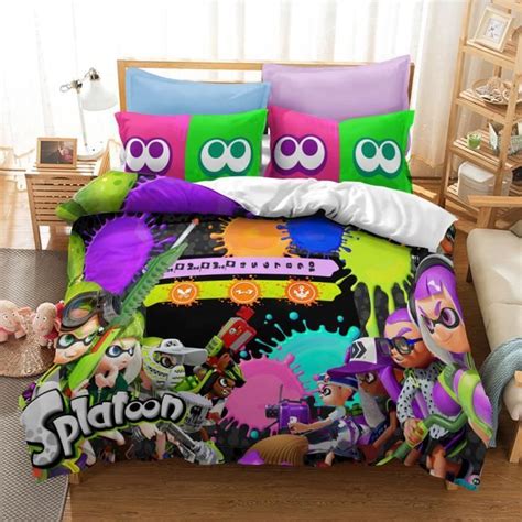 DFn 2860 Splatoon parure de lit imprimée en 3d ensemble de literie