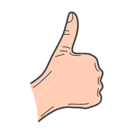 Good Hand Sign Finger Symbol Cartoon Illustration Hand Clipart