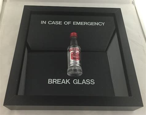 In Case Of Emergency Break Glass Novelty T Blank To