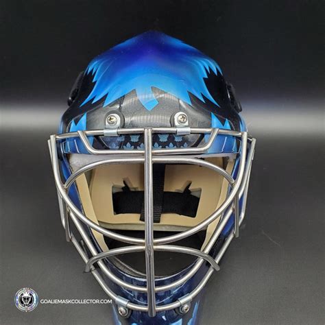 Petr Mrazek Goalie Mask Unsigned 2022 Toronto Black & Blue – Goalie ...