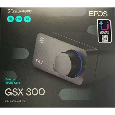 Sound Card Epos Sennheiser Gsx Black Gsx Bk