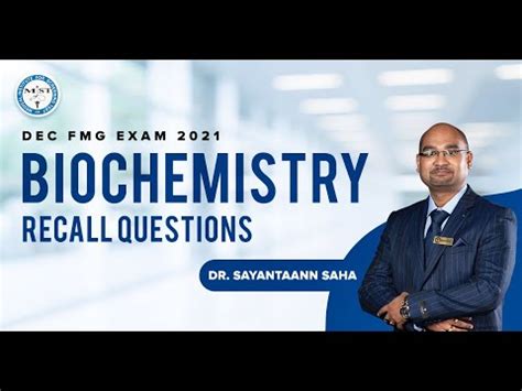 Mist Biochemistry Recall Questions Fmge Dec Helpful For Neet Pg