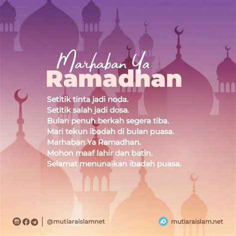 Kata Mutiara Menyambut Ramadhan Homecare