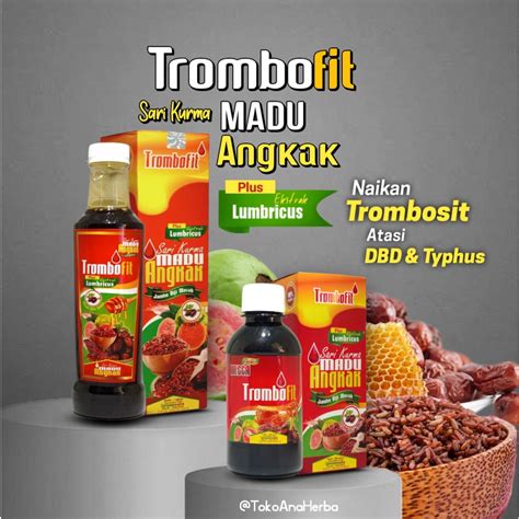 Jual Trombofit Sari Kurma Madu Angkak Propolis Shopee Indonesia