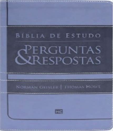 Biblia De Estudo Perguntas E Respostas Azul R Em Mercado