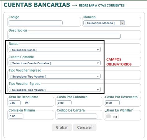 Creaci N De Una Nueva Cuenta Bancaria Centro De Ayuda Erp Integrator