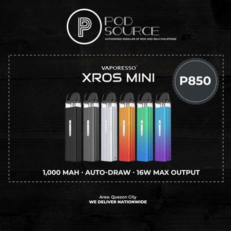 Authentic Vaporesso Xros Mini Refillable Pod Starter Kit Lazada Ph